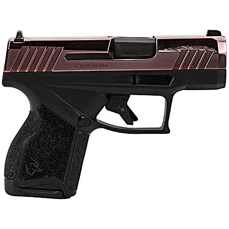 Taurus 1-GX4M931-RG GX4  Micro-Compact Frame 9mm Luger 13+1 3.06 Satin Black DLC Stainless Steel Barrel, Rose Gold PVD Serrated Alloy Steel Slide, Matte Black Stainless Steel Frame, Textured Grip