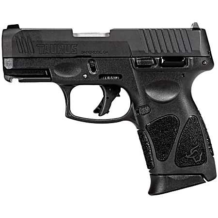 Taurus 1G3C4031 G3C  Compact Frame 40 S&W 10+1 3.26 Matte Stainless Steel Barrel, Matte Black Tenifer Serrated Steel Slide, Black Polymer Frame w/Picatinny Rai,l Black Polymer Grip, Right Hand