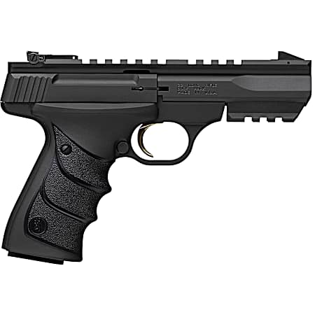 Browning 051602490 Buck Mark Black Label URX 22 LR 10+1 5.50 Matte Blued Contoured Barrel, Matte Black Serrated Slide, Matte Black Aluminum Frame w/Picatinny Rail, Black UFX Overmolded Grip