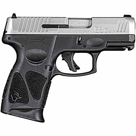 Taurus 1G3C939 G3C  Compact Frame 9mm Luger 12+1 3.26 Matte Stainless Steel Barrel, Matte Serrated Stainless Steel Slide, Black Polymer Frame w/Picatinny Rail, Black Polymer Grip, Right Hand