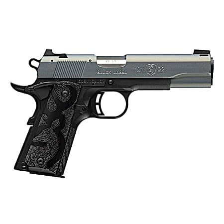 Browning 051899490 1911 Black Label Full Size Frame 22 LR 10+1 4.25 Matte Stainless Steel Barrel, Northern Lights Cerakote Serrated Aluminum Slide, Matte Black Polymer Frame, Black Polymer Grip