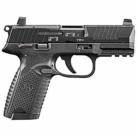 FN 66101013 502 MRD Full Size 22 LR 10+1 4 Black Target Crown Steel Barrel/Black PVD Optic Ready/Serrated Slide/Black Polymer Frame w/Accessory Rail/Black Textured Polymer Grips Ambidextrous