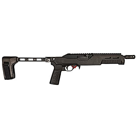 Franklin Armory 0230000BLK F22  22 LR 10+1 8 Black Threaded Barrel, Black Aluminum Receiver w/Picatinny Rail, SB Tactical 1913 Brace