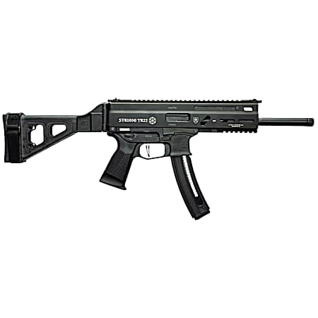 Grand Power 197892004817 TR22 Stribog 22 LR 25+1 10 Black Threaded Barrel, Black Hardcoat Anodize Receiver w/Picatinny Rail, Black SB Tactical Brace, Black Polymer Grip, Ambidextrous
