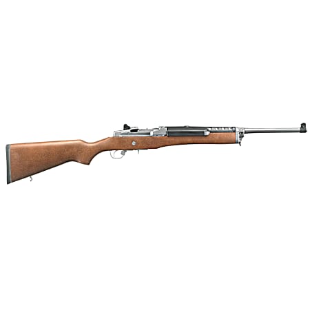 Ruger 5802 Mini-14 Ranch 223 Rem/5.56 NATO 5+1 18.50 Matte Stainless Steel Barrel, Matte Stainless Steel Drilled & Tapped Receiver, Hardwood Fixed Stock, Right Hand