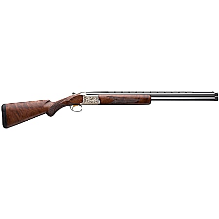 Browning 018163304 Citori Feather Lightning 12 Gauge 28 Barrel 3 2rd, Blued Steel Barrel, Satin Nickel Finished Engraved Alloy Receiver,  American Black Walnut Stock With Lightening Style Grip