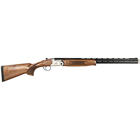 Gforce Arms GF41024Y Filthy Pheasant  Youth 410 Gauge Break Open 3 2rd 24 Over/Under Vent Rib Barrel, Engraved Nickel-Plated Receiver, Fixed Turkish Walnut Stock