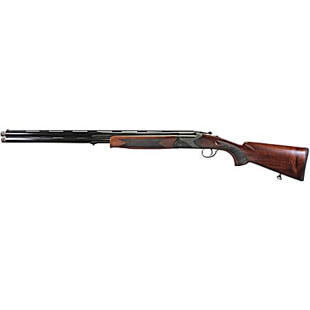 Iver Johnson Arms IJ60012 IJ600  12 Gauge Break Open 3 2rd 28 Over/Under Vent Rib Barrel, Matte Black Chromed w/Engraving Steel Receiver, Fixed Walnut Checkered Wood Stock & Forend