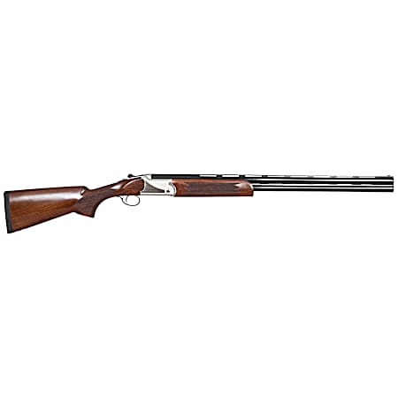TriStar 98730 Upland Hunter Silver II 12 Gauge 3 2rd 28 Over/Under Vent Rib Barrel, Fixed Walnut  Stock