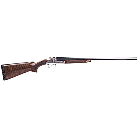 ATI ATIGKOF20RP26 Road Agent Prime 20 Gauge Break Open 2rd 26 Black Side By Side Barrel, Silver Engraved Aluminum Receiver, Fixed Turkish Walnut Stock