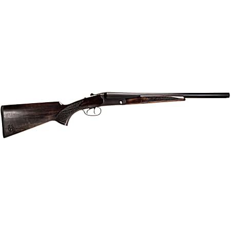 Heritage Mfg BL1218BK Badlander  Full Size 12 Gauge Break Open 2rd 18.50 Black Chrome Side By Side Barrel & Receiver, Fixed Turkish Walnut Stock