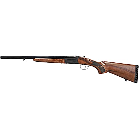Iver Johnson Arms IJ800-20 IJ800  12 Gauge Break Open 3 2 Shot 20 Black Side By Side Barrel, Black Steel Receiver, Fixed Walnut Wood Stock, Ambidextrous
