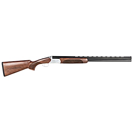 CZ-USA 06478 Redhead Premier  16 Gauge 2.75 2rd 28 Gloss Black Chrome Barrel, Silver Satin Chrome Metal Finish, Walnut Stock Includes IC & M Chokes