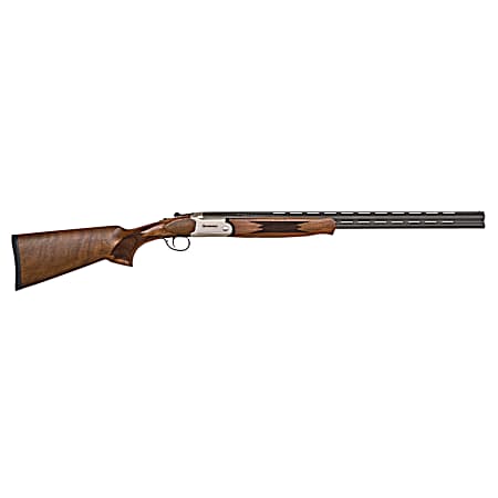 Mossberg 75478 Silver Reserve  Full Size 28 Gauge Break Open 2.75 2rd 26 Matte Blued Over/Under Vent Rib Barrel, Satin Silver Stainless Steel Engraved Receiver, Fixed Black Walnut Stock, Right Hand
