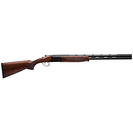 Stevens 22168 555  Full Size 410 Gauge Break Open 3 2rd 26 Black Satin Over/Under Vent Rib Barrel, Satin Black Aluminum Receiver, Fixed Turkish Walnut Stock, Ambidextrous