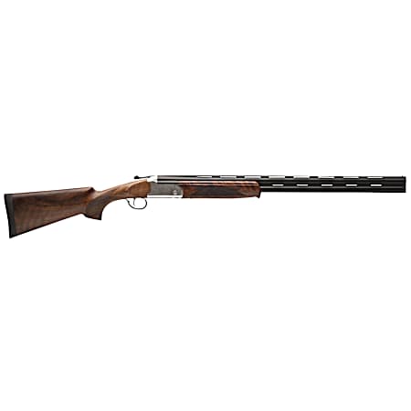 Stevens 22179 555 E 16 Gauge 3 28 Over/Under Vent Rib Barrel, Silver Engraved Receiver, Oiled Turkish Walnut, Includes Five Chokes, Ambidextrous Hand
