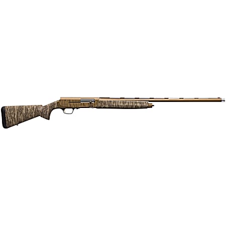 Browning 0118475005 A5 Wicked Wing Sweet Sixteen 16 Gauge 2.75 4+1 26, Burnt Bronze Cerakote Barrel/Engraved Rec, Mossy Oak Bottomland Stock, Fiber Optic Sight, Oversized Controls, 3 Chokes Included