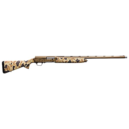 Browning 0119072005 A5 Wicked Wing 12 Gauge 26 4+1 3.5 Burnt Bronze Cerakote Vintage Tan Camo Fixed Textured Grip Panels Stock Right Hand (Full Size) Includes Banded Invector-DS Extended Chokes