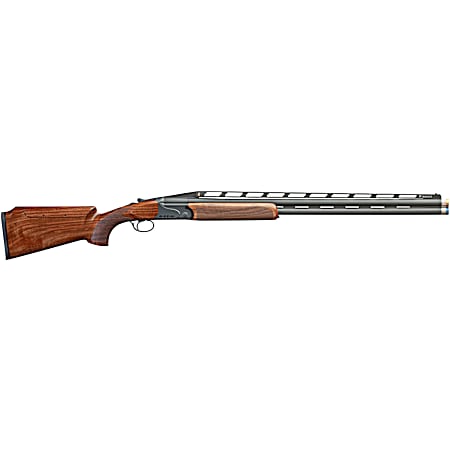 Rizzini USA 26011232 BR110 Sporter IPS Over/Under 12 Gauge 2rd 32 Chrome Lined XL Back Bored, Adj. Vent Rib, Matte Gray Barrel/Rec, Grade II Turkish Walnut Stock w/Adj Comb, 5 Ext. Chokes