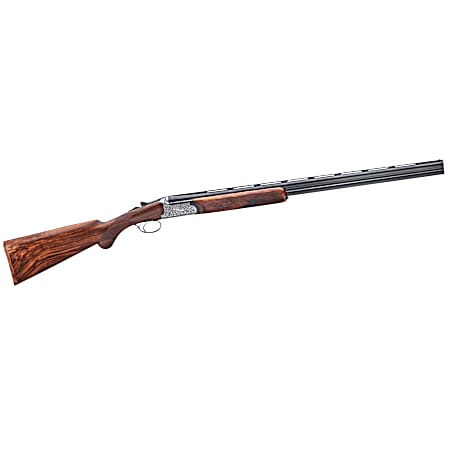 Rizzini USA 41011229 Round Body EM Full Size 12 Gauge Break Action 2rd 29 Vent Rib Barrel, Coin Anodized Silver Receiver, Fixed w/Prince of Whales Grip Grade III Turkish Walnut Stock