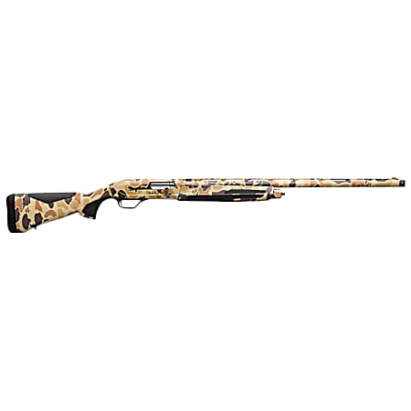 Browning 011740205 Maxus II  12 Gauge 3.5 4+1 (2.75) 26 Barrel, Full Coverage Vintage Tan Camo, Synthetic Stock W/SoftFlex Cheek Pad & Overmolded Grip Panels