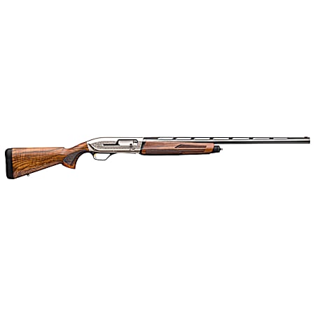 Browning 011744304 Maxus II Ultimate 12 Gauge 3 Chamber 4+1 (2.75) 28 Gloss Blued Vent Rib Barrel, Matte Nickel Rec, Grade III Gloss Walnut Furniture, LPA Fiber Optic Sight, 3 Chokes