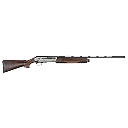 Browning 011412605 Silver Field Micro Midas 20 Gauge 26 3 4+1, Alloy Receiver With Silver/Matte Black Bi-Tone Finish, Satin Turkish Walnut Stock With Cut Checkering (Compact)