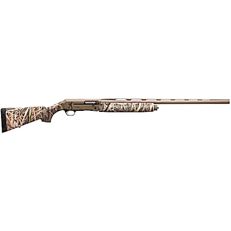 Browning 011428204 Silver Field 12 Gauge 3.5 4+1 28 Barrel, Flat Dark Earth Cerakote Finish, Mossy Oak Shadow Grass Habitat Synthetic Stock