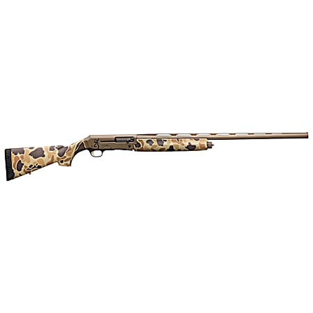 Browning 011430204 Silver Field 12 Gauge with 28 Barrel, 3.5 Chamber, 4+1 Capacity, Flat Dark Earth Cerakote Metal Finish & Vintage Tan Camo Synthetic Stock Right Hand (Full Size)