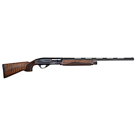 Weatherby EUC22024PGM Element II Upland Compact 20 Gauge Semi-Auto 3 2+1 24 Black Vent Rib Bore Barrel, Black Receiver, Fixed Walnut Stock