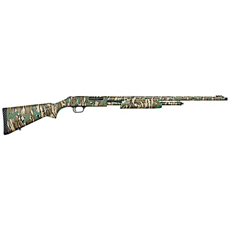 Mossberg 50107 500 Turkey Full Size 410 Gauge Pump 3 5+1 24 Mossy Oak Greenleaf Vent Rib Barrel, Mossy Oak Greenleaf Optic Ready Receiver, Fixed Mossy Oak Greenleaf Synthetic Stock, Right Hand