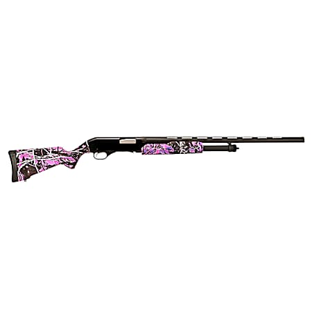 Stevens 22560 320 Field Compact 20 Gauge Pump 3 5+1 26 Matte Black Vent Rib Barrel, Matte Black Aluminum Drilled & Tapped Receiver, Fixed Muddy Girl Synthetic Stock, Ambidextrous