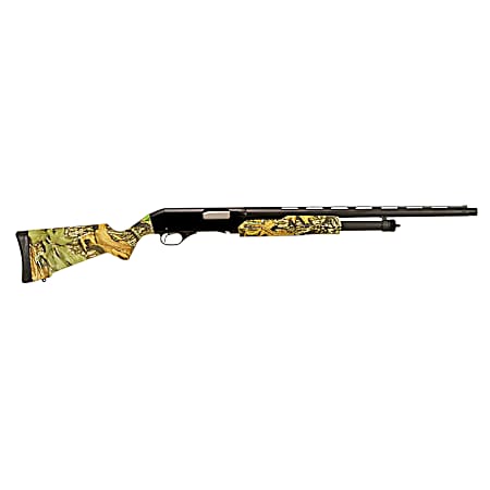 Stevens 22564 320 Field Compact 12 Gauge Pump 3 5+1 22 Matte Black Vent Rib Barrel, Matte Black Aluminum Drilled & Tapped Receiver, Fixed Mossy Oak Obsession Synthetic Stock, Ambidextrous