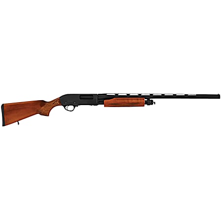 Hatsan USA HEWS202805W2 Escort WS  Full Size 20 Gauge Pump 3 4+1 28 Black Chrome Vent Rib Barrel, Black Anodized Grooved Aluminum Receiver, Adjustable Turkish Walnut Stock
