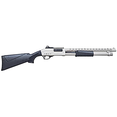 Citadel FRMN1220SYN Mariner  12 Gauge Pump 3 4+1 18.50 Black Full Heat Shield Barrel, Black Picatinny Rail Steel Receiver, Fixed Black Synthetic Stock