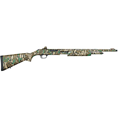 Mossberg 50133 500 Turkey Full Size 410 Gauge Pump 3 5+1 20 Mossy Oak Greenleaf Vent Rib Barrel & Optics Cut Steel Receiver, Mossy Oak Greenleaf Synthetic Stock, Holosun 407K Red Dot