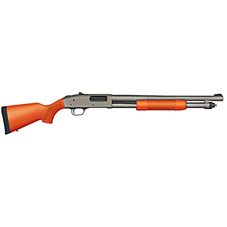 Mossberg 50791 590A1  12 Gauge Pump 3 6+1 18.50 Tungsten Gray Cerakote Heavy Walled Barrel, Tungsten Gray Cerakote Steel Drilled & Tapped Receiver, Magpul SGA Safety Orange Synthetic Stock