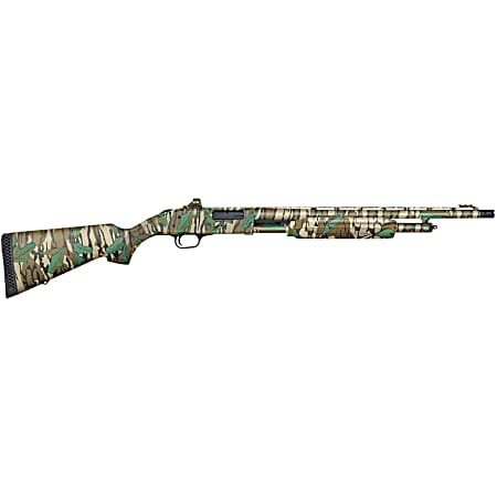 Mossberg 54342 500 Turkey 20 Gauge 5+1 3 20, Mossy Oak Greenleaf, Optic Cut Rec, Synthetic Furniture, Fiber Optic Front Sight, X-Factor Ported Choke, Includes Holosun Red Dot