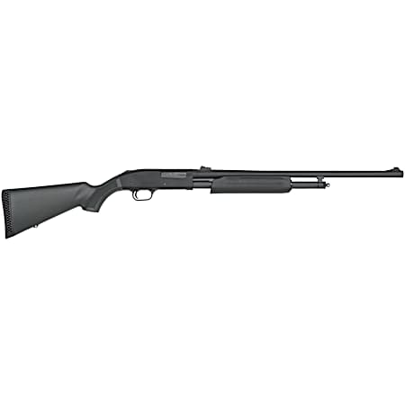 Mossberg 56435 500 Slugster 20 Gauge Pump 3 5+1 24 Matte Blued Steel Barrel, Matte Blued Receiver, Fixed Synthetic Stock