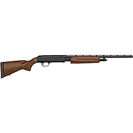 Mossberg 57120 505 Bantam Youth 410 Gauge Pump 3 4+1 20 Blued Steel Vent Rib Barrel, Blued Steel Receiver, Fixed Hardwood Stock, Right Hand, Modified Choke