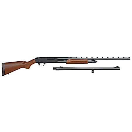 Mossberg 68224 835 Ulti-Mag Combo 12 Gauge 5+1 3.5 28 Vent Rib/24 Slugster Barrel, Blued Steel Receiver, Dual Extractors, Fixed Wood Stock, Accu-Mag Chokes