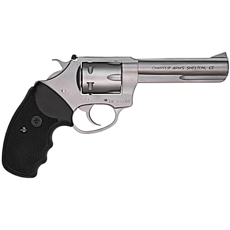 Charter Arms 72342 Pathfinder Target 22 Mag, 8rd 4.20 Matte Stainless Steel Barrel & Cylinder, Anodized Aluminum Frame w/Black Finger Grooved Rubber Grip, Exposed Hammer