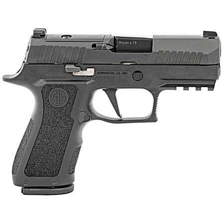 Sig Sauer 320XC9BXR3PR210 P320 XCompact 9mm Luger 10+1 3.60 Carbon Steel Barrel, Black Nitron Optic Ready/Serrated SS Slide, Black Stainless Steel Frame w/Picatinny Rail, Black XCompact Polymer Grips