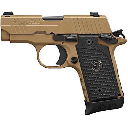 Sig Sauer 238380ESCPN P238 Micro-Compact Emperor Scorpion 380 ACP 2.70 6+1 & 7+1 Flat Dark Earth Hardcoat Anodized Flat Dark Earth Nitron Stainless Steel Black Hogue G10 Piranha Grip