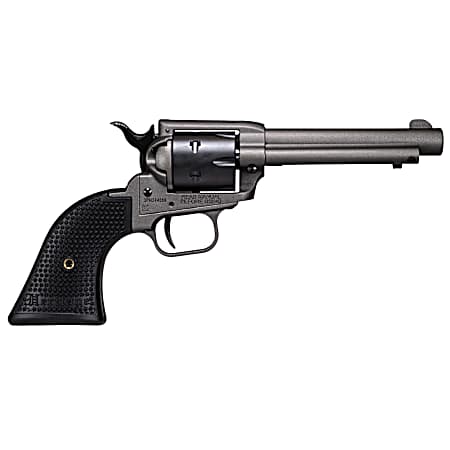 Heritage Mfg SRR22C4 Rough Rider  22 LR 6rd 4.75, Tungsten Gray Frame & Barrel, Black Satin Cylinder, Black Polymer Grips
