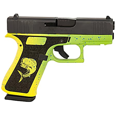 Glock UX4350204MAHIFR G43X  Sub-Compact Frame 9mm Luger 10+1 3.41 Black GMB Barrel, Black nDLC Serrated Steel Slide, Mahi Polymer Frame w/Front Rail & Beavertail, Black Textured Grip, Ambidextrous