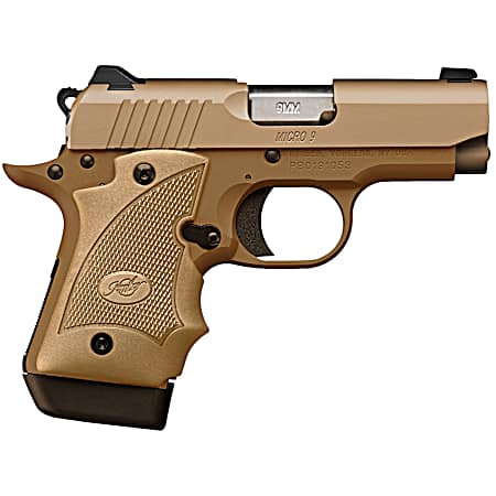Kimber Mfg.,inc 3300247 Micro 9 MC TP 9mm 7+1 3.15 KimPro Black Stainless Steel Slide KimPro Gray Desert Tan Grip