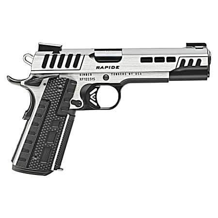 Kimber Mfg.,inc 3000425  Rapide Scorpius 45ACP 8+1 5 Black KimPro II w/ Brush Polished Flats Stainless Steel Slide G10 Grip
