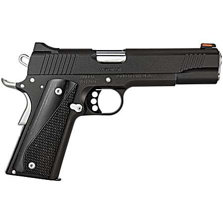 Kimber Mfg, Inc 3700595 Custom LW Nightstar 45 ACP 8+1 5 Stainless Match Grade Barrel, Black Serrated Steel Slide, Black Aluminum Frame w/Beavertail, Black/Gray Laminate Grip
