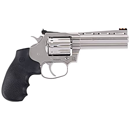 Colt Mfg KCOBRA22-SP4RFO King Cobra Target 22 LR 10 Shot, 4.25 Stainless Steel Barrel, Cylinder & Frame, Black Hogue Overmolded Grips